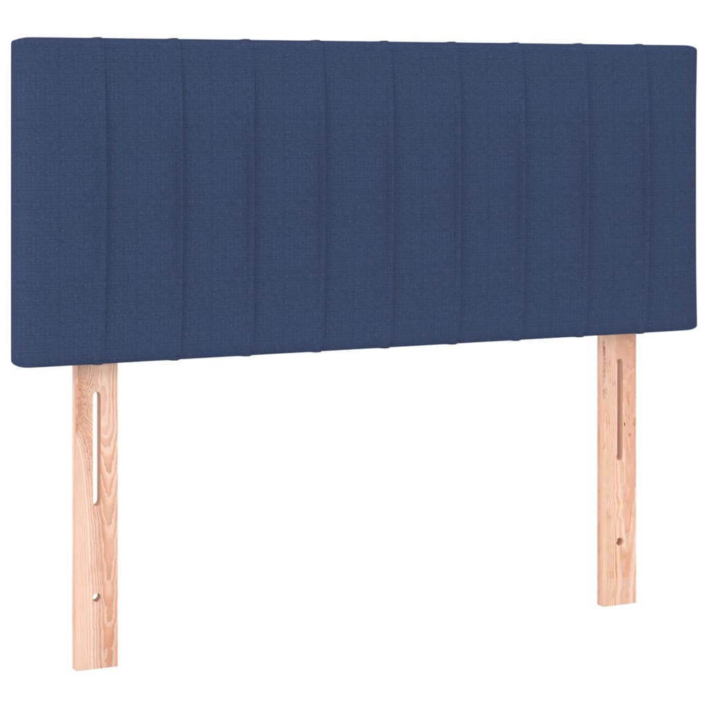 Hoofdbord LED 90x5x78/88 cm stof blauw