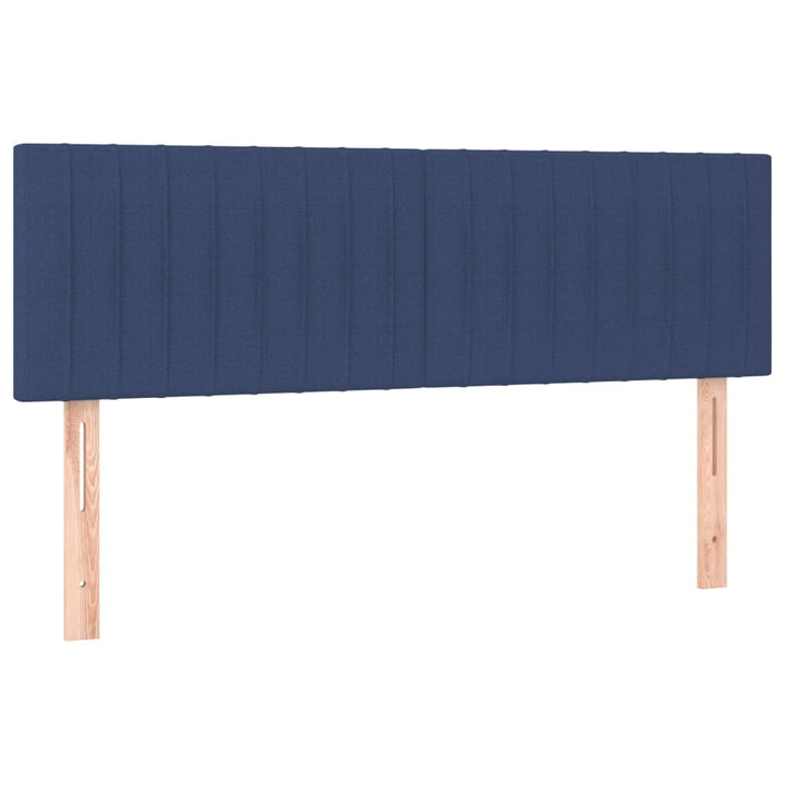 Hoofdbord LED 144x5x78/88 cm stof blauw