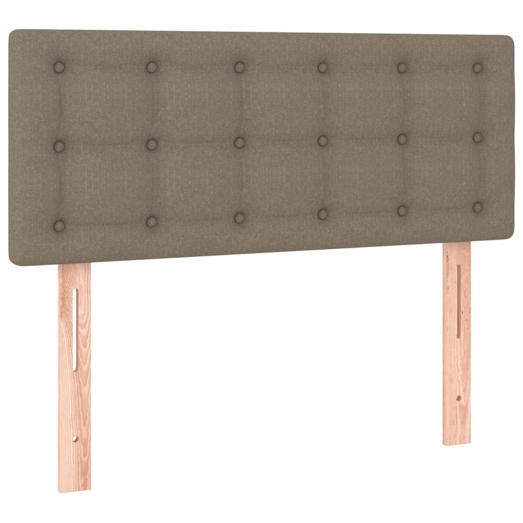 Hoofdbord LED 90x5x78/88 cm stof taupe