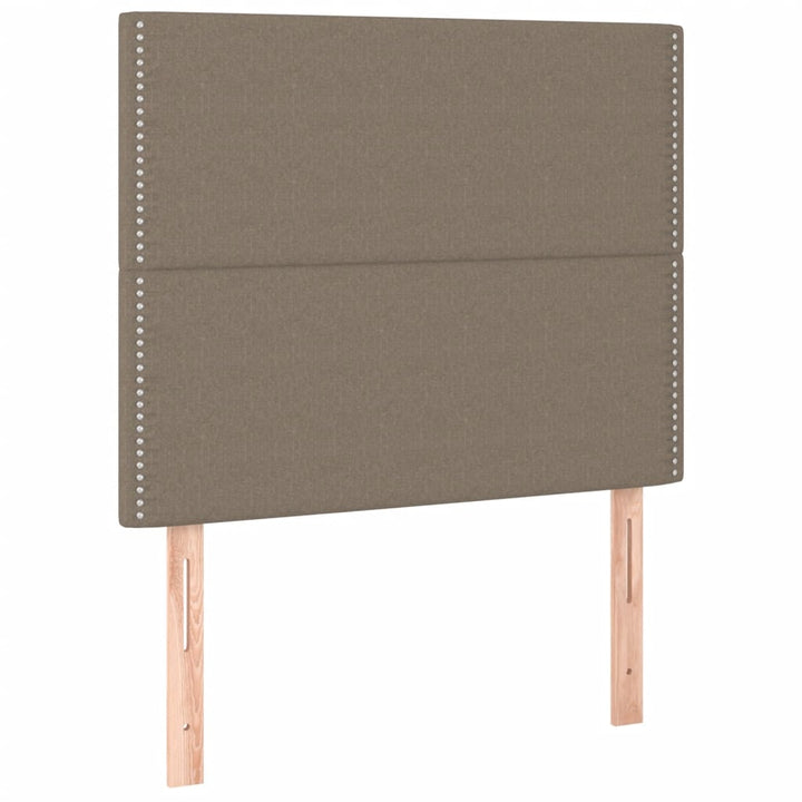 Hoofdbord LED 100x5x118/128 cm stof taupe