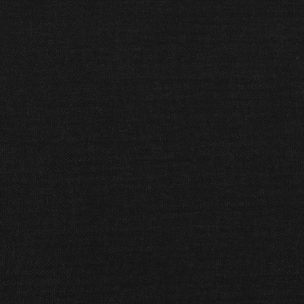 Bedframe met hoofdeinde stof zwart 90x200 cm