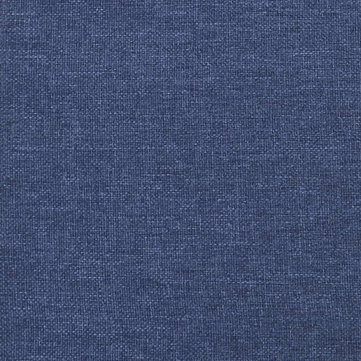 Bedframe met hoofdeinde stof blauw 200x200 cm