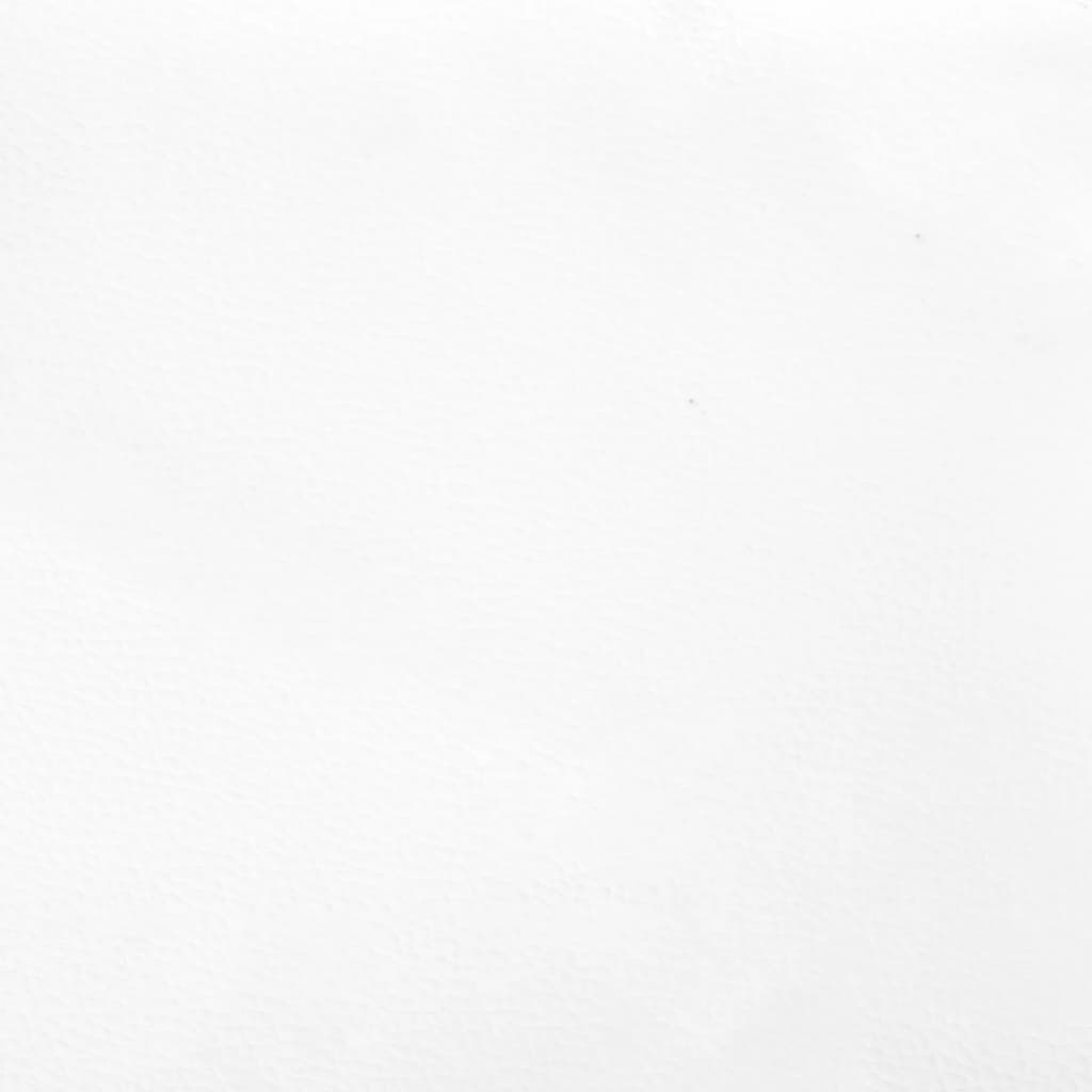 Bedframe met hoofdbord kunstleer wit 120x200 cm