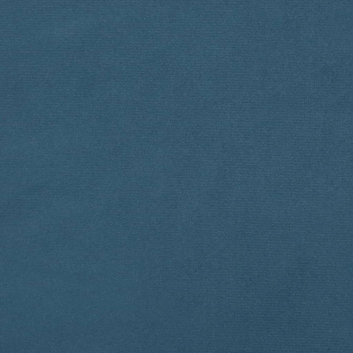 Bedframe met hoofdeinde fluweel donkerblauw 200x200 cm