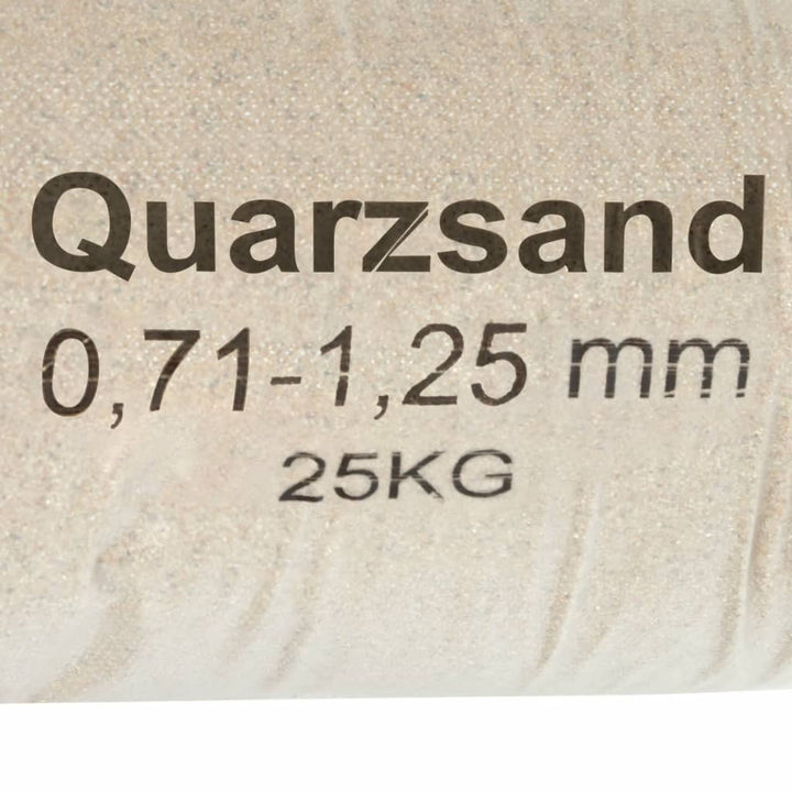 Filterzand 25 kg 0,71-1,25 mm