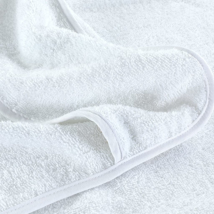 Strandhanddoeken 6 st 400 g/m² 60x135 cm stof wit