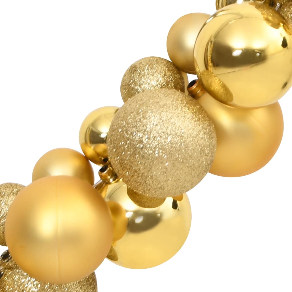 Kerstslinger 175 cm polystyreen goudkleurig