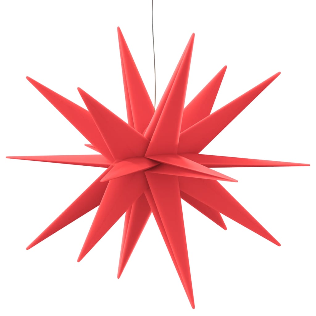 Kerstlamp met LED inklapbaar 57 cm rood