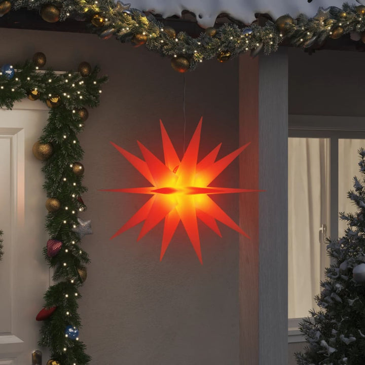 Kerstlamp met LED inklapbaar 100 cm rood