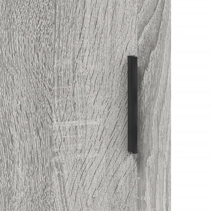 Dressoir 90x34x80 cm bewerkt hout grijs sonoma eikenkleurig