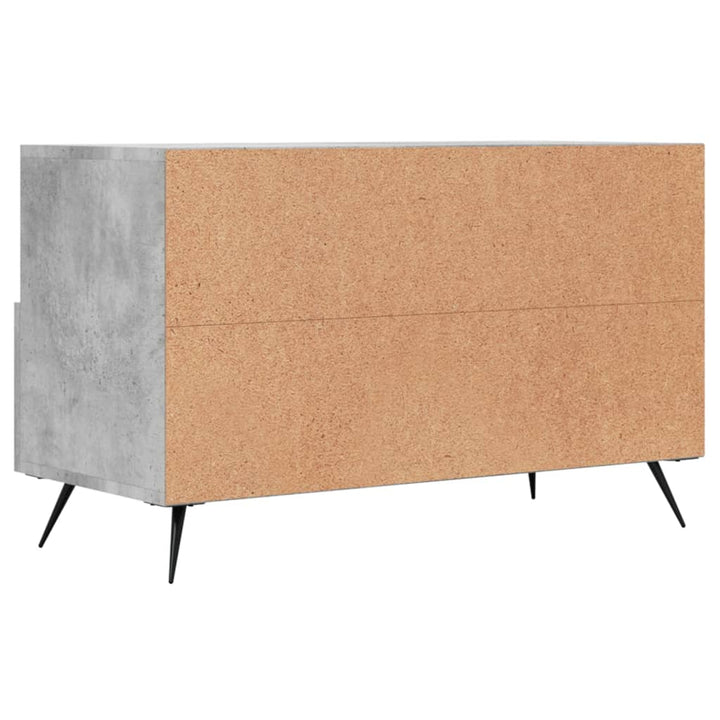 Tv-meubel 80x36x50 cm bewerkt hout betongrijs