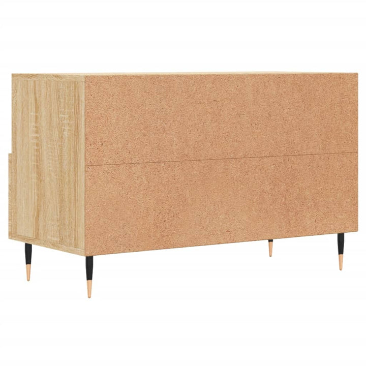 Tv-meubel 80x36x50 cm bewerkt hout sonoma eiken