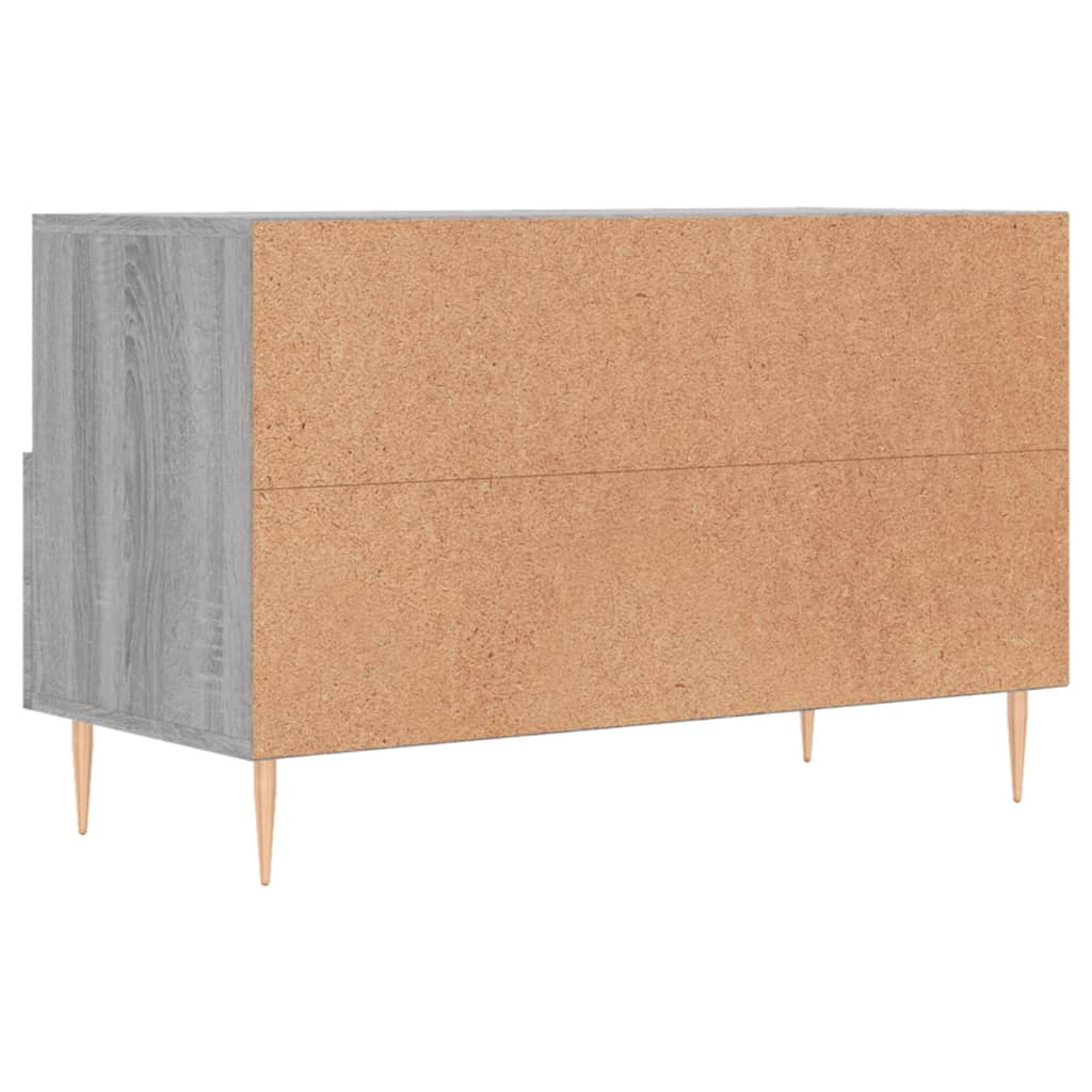 Tv-meubel 80x36x50 cm bewerkt hout grijs sonoma eikenkleurig