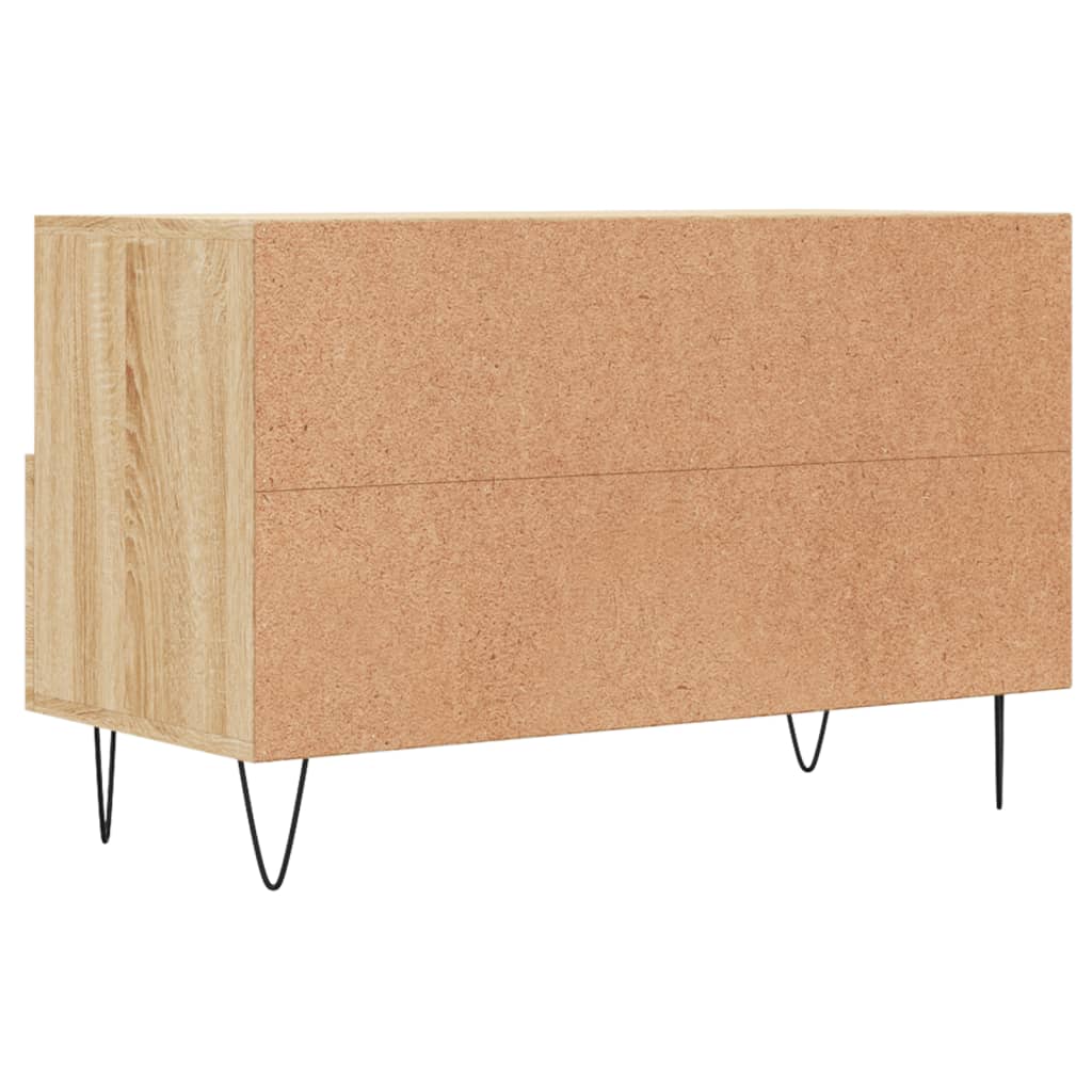 Tv-meubel 80x36x50 cm bewerkt hout sonoma eiken