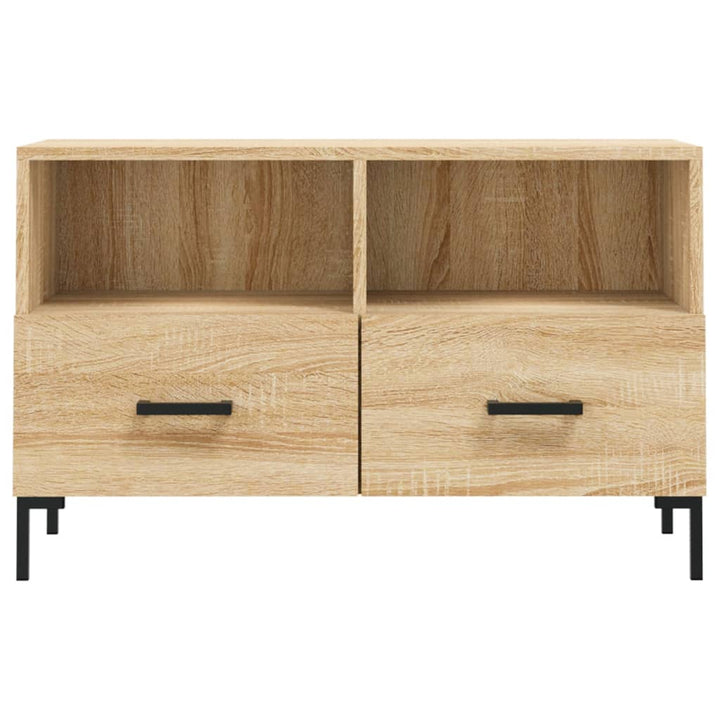 Tv-meubel 80x36x50 cm bewerkt hout sonoma eiken