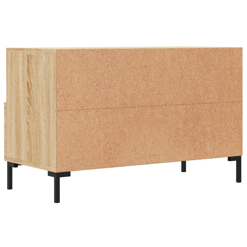 Tv-meubel 80x36x50 cm bewerkt hout sonoma eiken