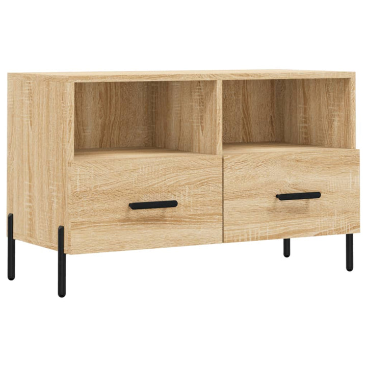 Tv-meubel 80x36x50 cm bewerkt hout sonoma eiken