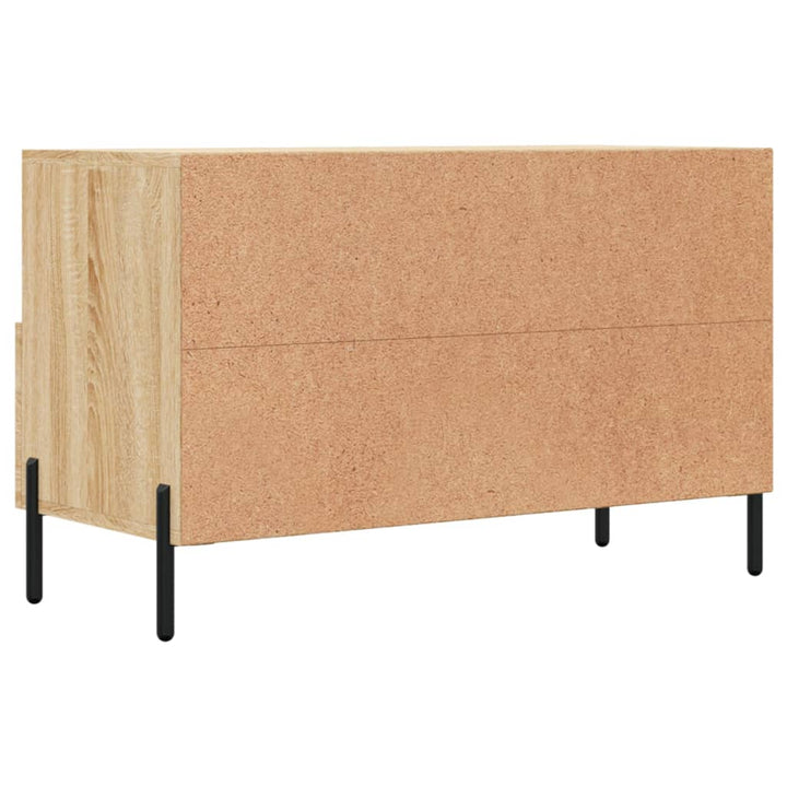 Tv-meubel 80x36x50 cm bewerkt hout sonoma eiken