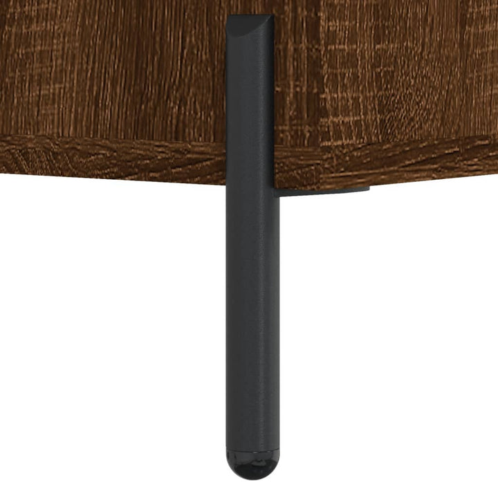 Tv-meubel 80x36x50 cm bewerkt hout bruin eikenkleur