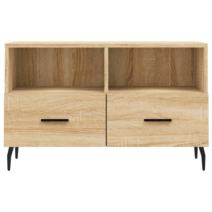 Tv-meubel 80x36x50 cm bewerkt hout sonoma eiken