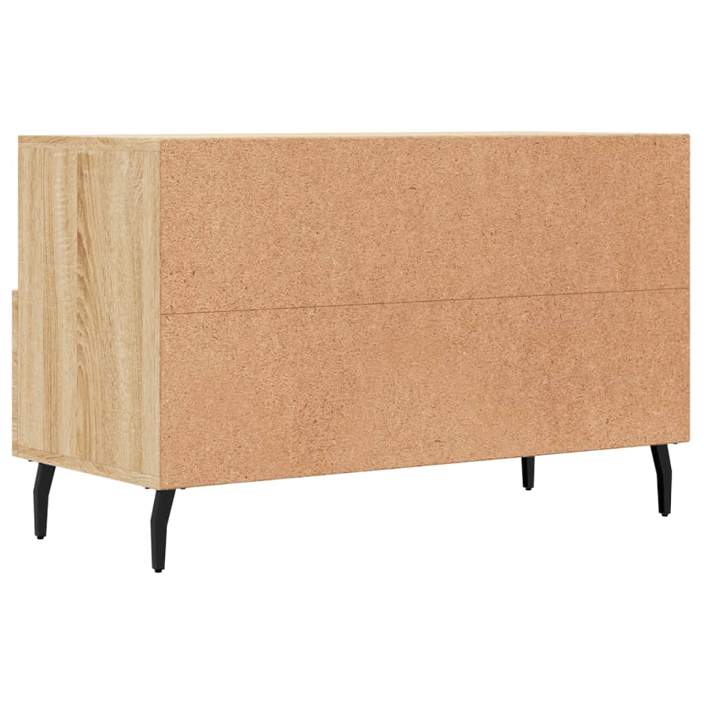 Tv-meubel 80x36x50 cm bewerkt hout sonoma eiken