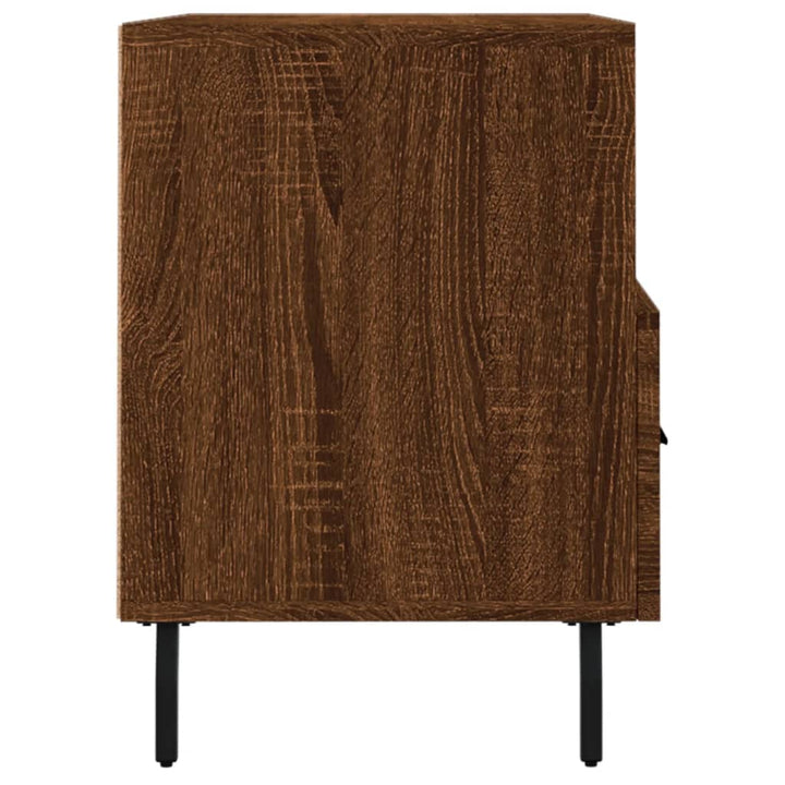 Tv-meubel 80x36x50 cm bewerkt hout bruin eikenkleur