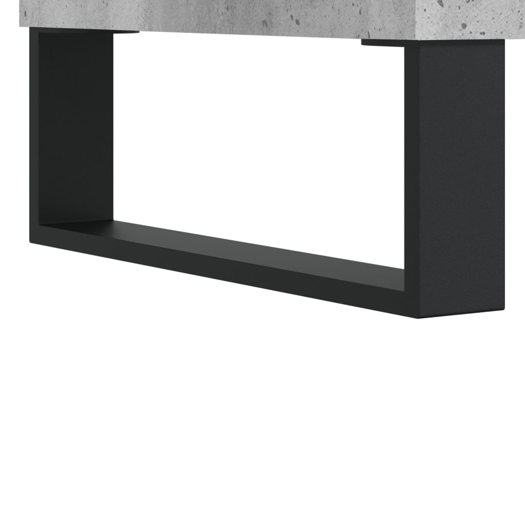 Tv-meubel 80x36x50 cm bewerkt hout betongrijs