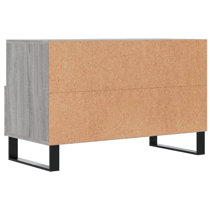 Tv-meubel 80x36x50 cm bewerkt hout grijs sonoma eikenkleurig