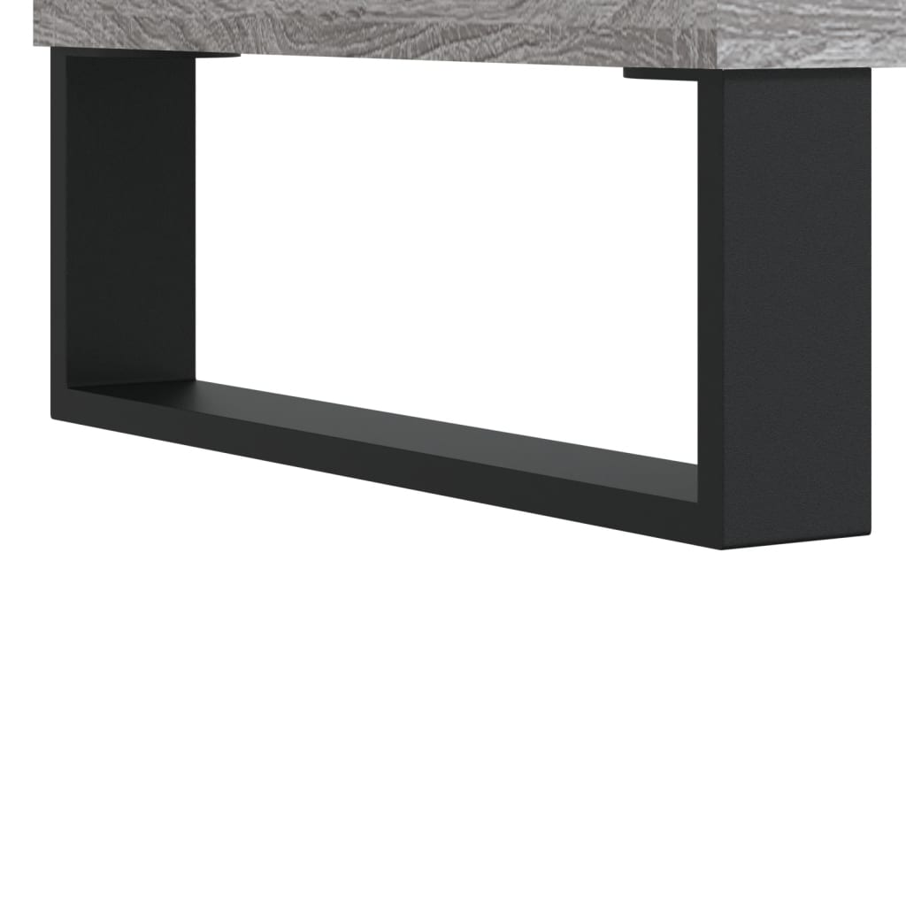 Tv-meubel 80x36x50 cm bewerkt hout grijs sonoma eikenkleurig