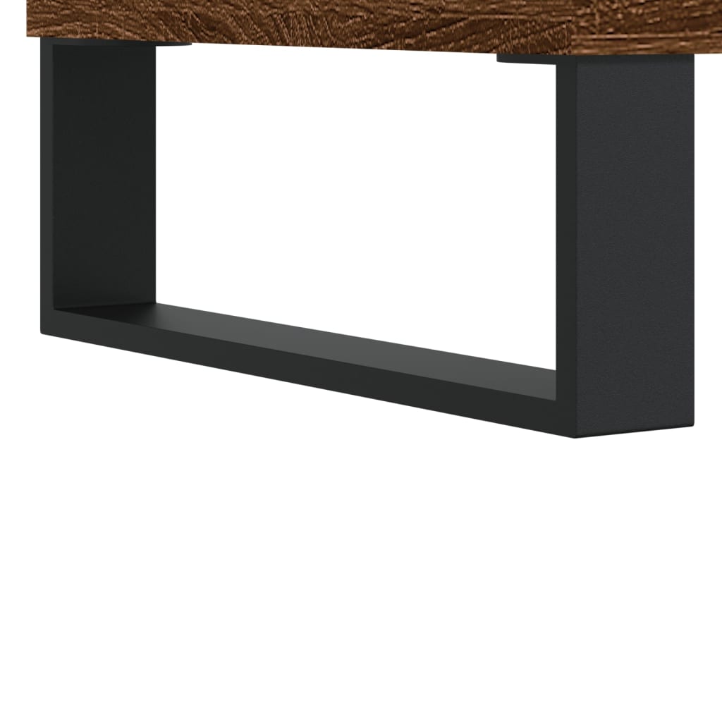 Tv-meubel 80x36x50 cm bewerkt hout bruin eikenkleur