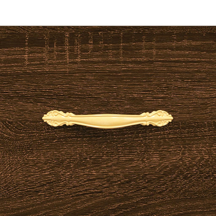 Salontafel 50x50x40 cm bewerkt hout bruin eikenkleur