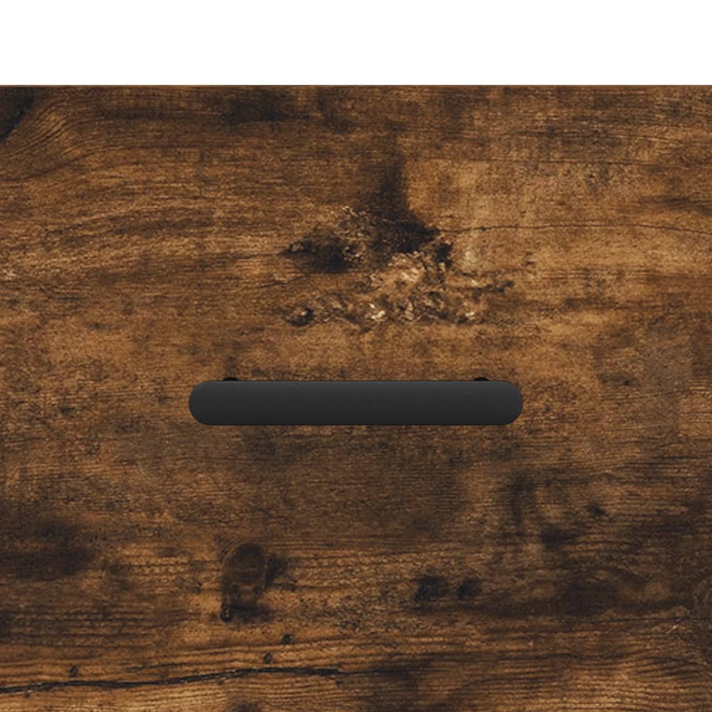Salontafels 2 st 50x50x40 cm bewerkt hout gerookt eikenkleurig