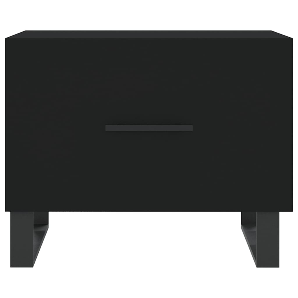 Salontafel 50x50x40 cm bewerkt hout zwart