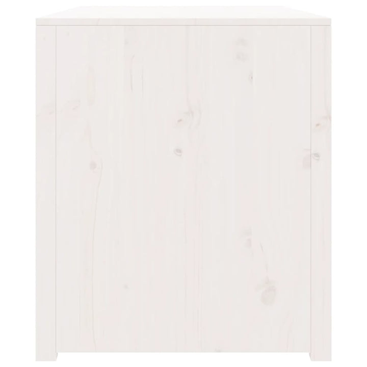 Keukenkast voor buiten 106x55x64 cm massief grenenhout wit