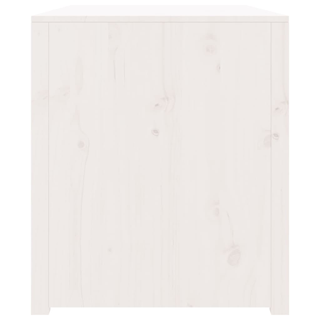 Keukenkast voor buiten 106x55x64 cm massief grenenhout wit