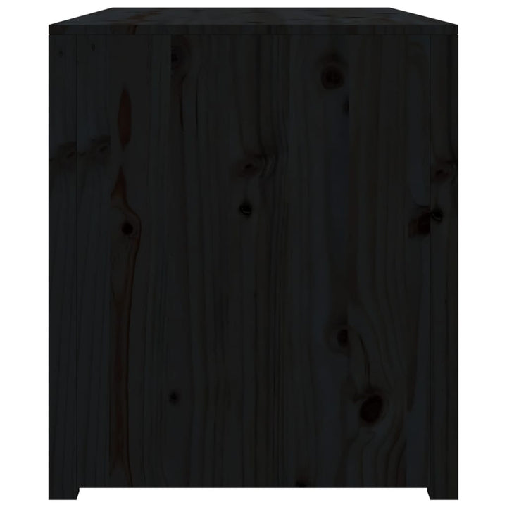Keukenkast voor buiten 106x55x64 cm massief grenenhout zwart