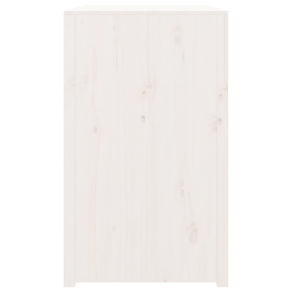 Keukenkast voor buiten 106x55x92 cm massief grenenhout wit