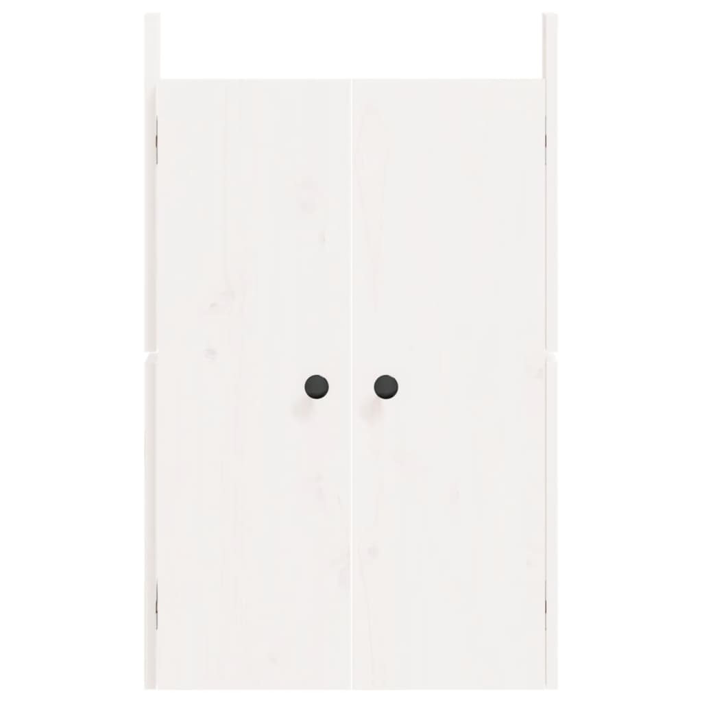 Kastdeurtjes voor buitenkeuken 50x9x82 cm grenenhout wit