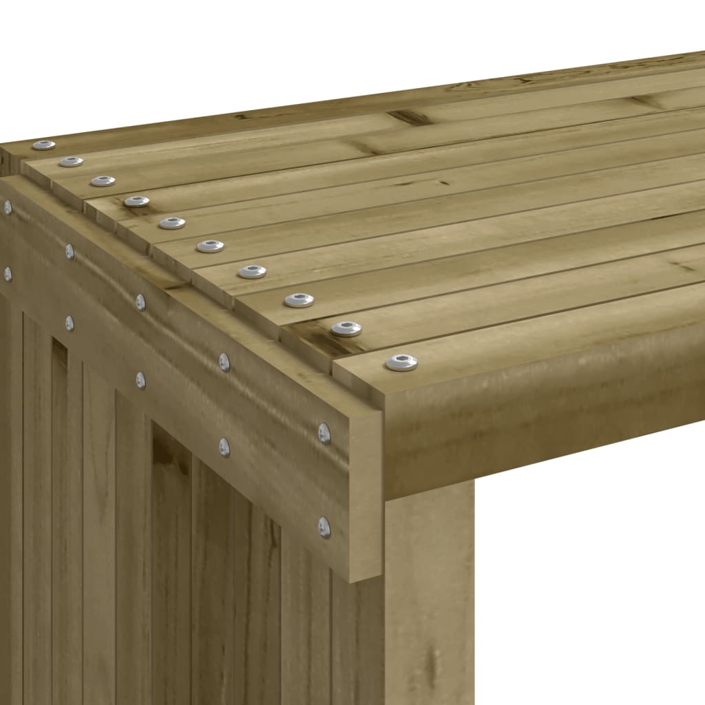 Tuinbankje verlengbaar 212,5x40,5x45 cm geïmpregneerd hout