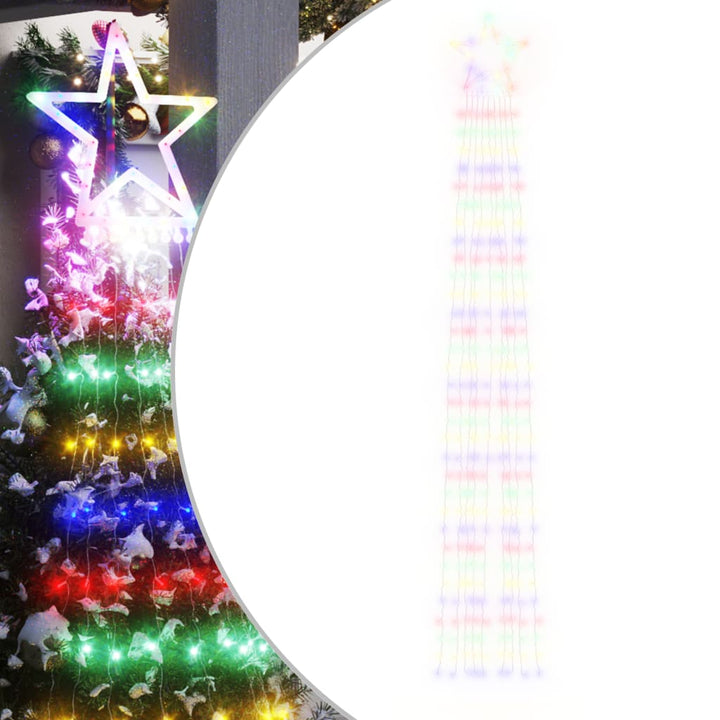 Kerstboomverlichting 320 kleurrijke LED's 375 cm