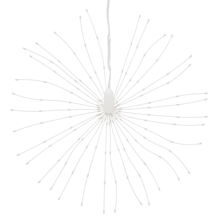 Kerstverlichting vuurwerk 4 st 140 warmwitte LED's 17 cm