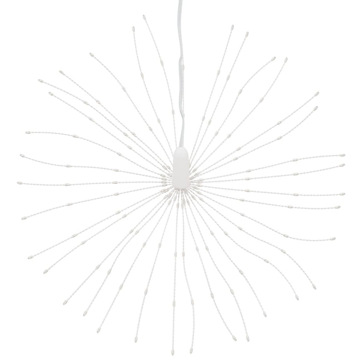 Kerstverlichting vuurwerk 140 koudwitte LED's 17 cm