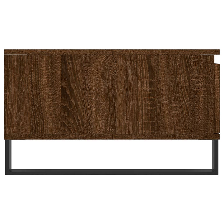 Salontafel 90x60x35 cm bewerkt hout bruin eikenkleur