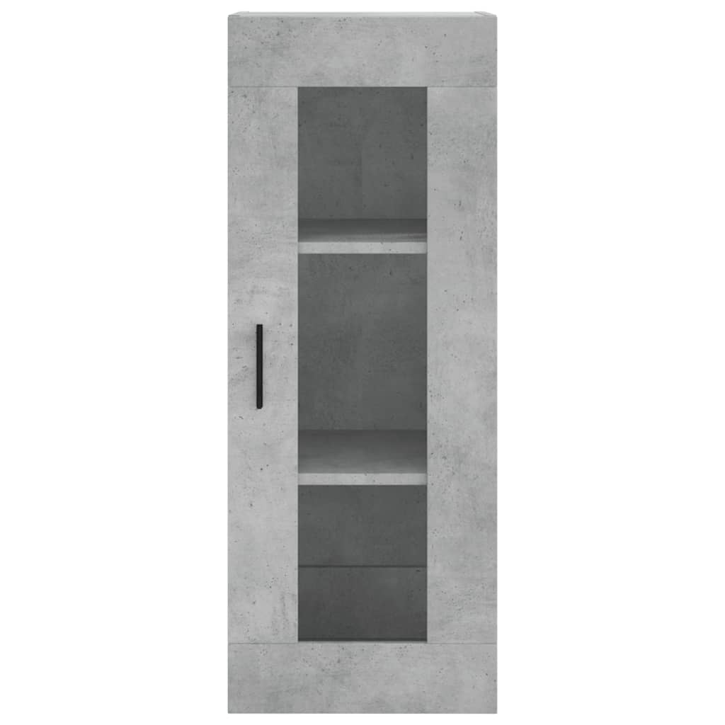 Wandkast 34,5x34x90 cm betongrijs