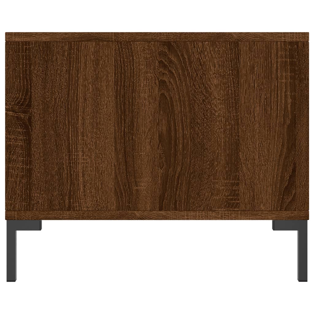Salontafel 90x50x40 cm bewerkt hout bruin eikenkleur