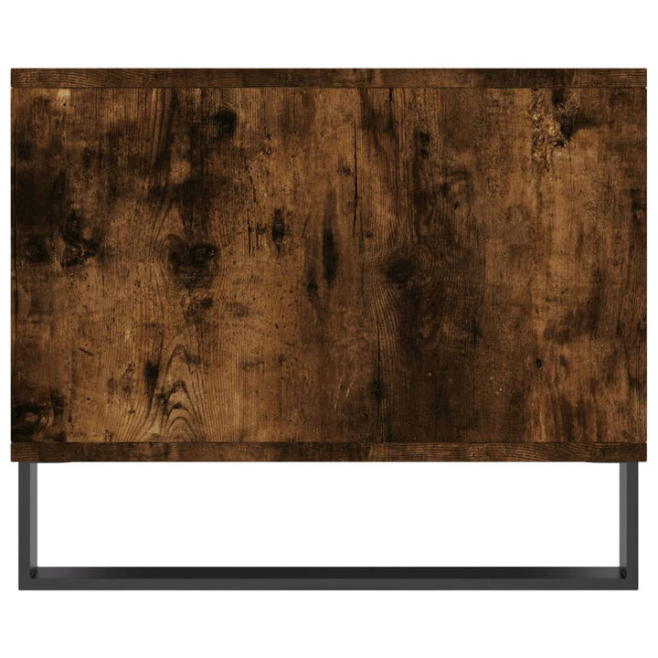 Salontafel 90x50x40 cm bewerkt hout gerookt eikenkleurig