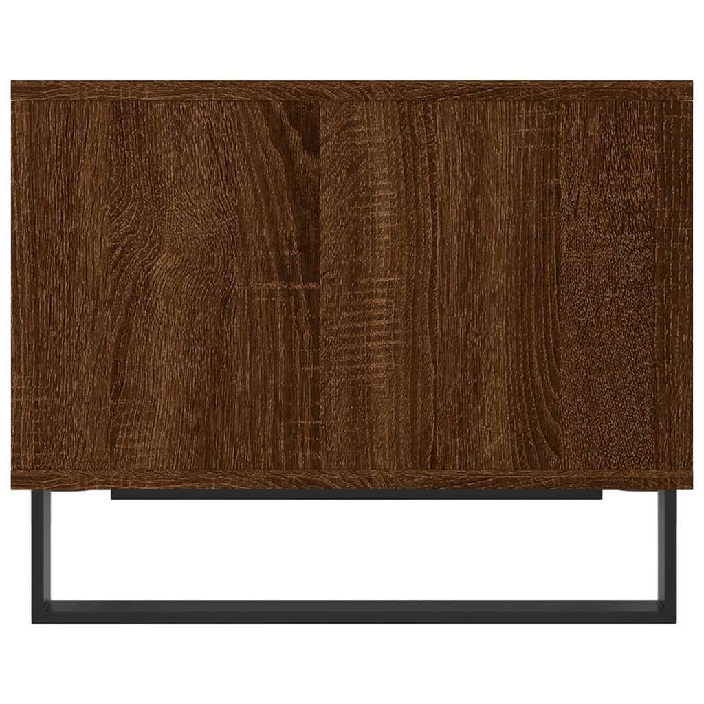 Salontafel 60x50x40 cm bewerkt hout bruin eikenkleur