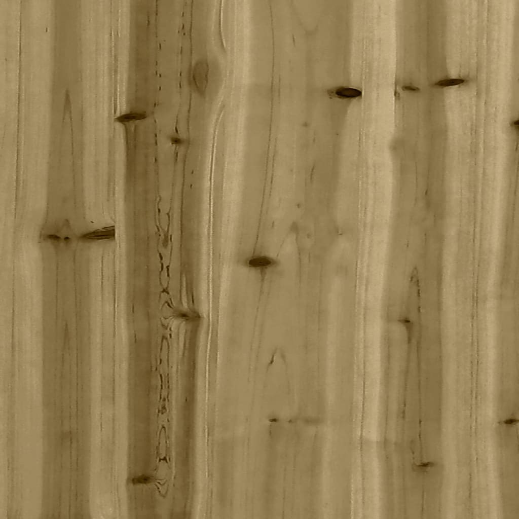 Tuinbank schanskorfontwerp 122x71x65,5 cm geïmpregneerd hout