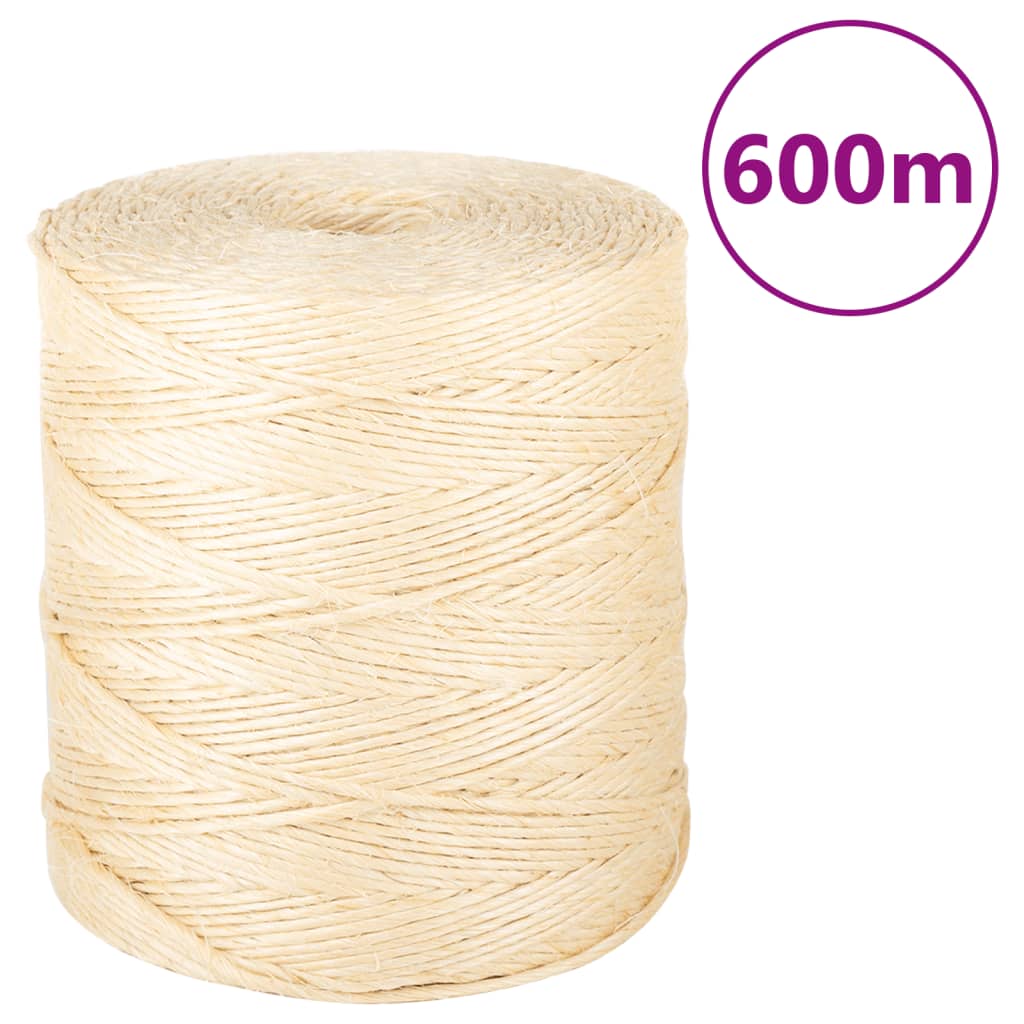 Touw 2 mm 600 m 100% sisal