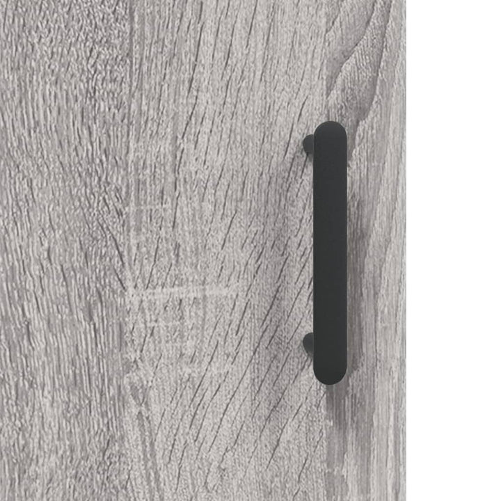 Hoge kast 34,5x34x180 cm bewerkt hout grijs sonoma eikenkleurig